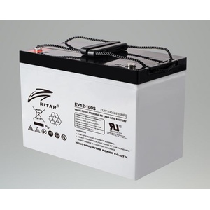 Ritar Оловна батерия RITAR (EV12-100S), 12V, 100Ah 306/ 168/ 211 mm, За електрически колички (RITAR-EV12-100S) - hits