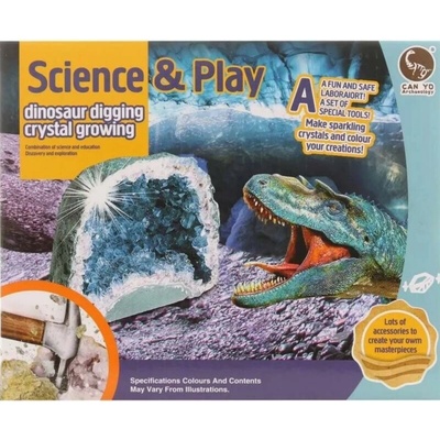 Výroba krystalů a tesání dinosaurů