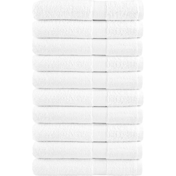 vidaXL Премиум кърпи SOLUND 10 бр бели 100x200 см 600 gsm (137142)