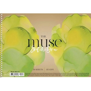 Shkolyaryk Publishing House Скицник, спирала, A4, 115 g, 50 страници, SHKOLYARYK "Sketch&Draw Muse" PB-SC-050-317 (PB-SC-050-317)