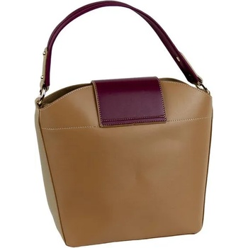 Image 1 of Български обувки Елегантна дамска чанта кафява еко кожа 757-11