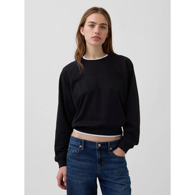GAP Oversize mikina s logem Černá