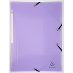 Exacompta Папка с каучук, PP, A4, EXACOMPTA "Chromaline Pastel", лилава 55175E (55175E)