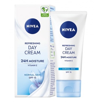 Image 1 of Nivea Refreshing Day Cream - Освежаващ дневен крем за нормална кожа SPF15, 50мл