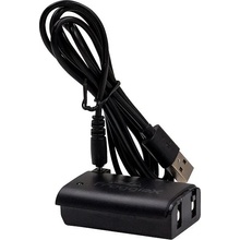 FroggieX Baterie pro ovladač Xbox 360 + napájecí kabel černá / 1200 mAh FX-X360-B1-B