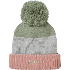 Sealskinz Зимна шапка (beanie) Sealskinz Flitcham Beanie - Pink / Green / Grey - размер L/XL (904-0853-0212)