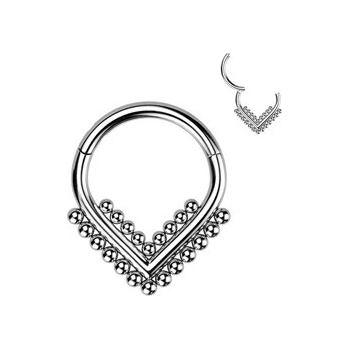Šperky4U Segment helix cartilage tragus piercing TITAN TIT1247-1208