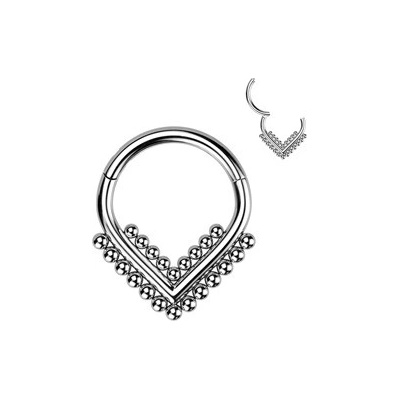 Šperky4U Segment helix cartilage tragus piercing TITAN TIT1247-1208