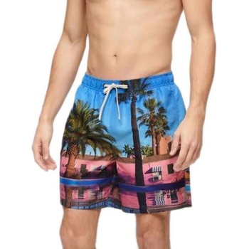 Superdry Бански гащета Superdry Photographic 17´´ swimming shorts - Multicolor (Palm Blue)