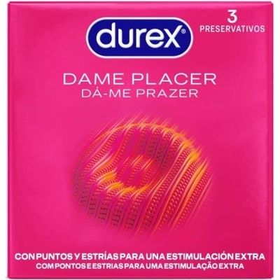 Durex 3 бр. Релефни презервативи Durex Pleasure Me