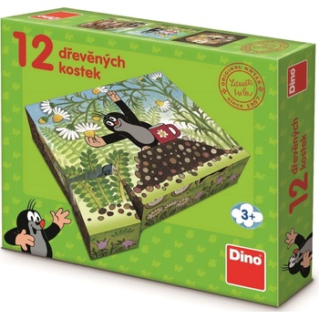 Dino kostky Krtek a přátelé 12 kostek