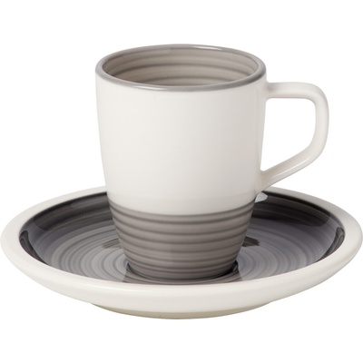 Villeroy & Boch Villeroy&Boch Manufacture Gris šálek s podšálkem na espresso 0,10l Ø12cm