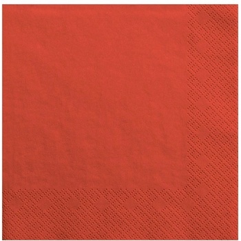 PartyDeco Парти Салфетки в Червено