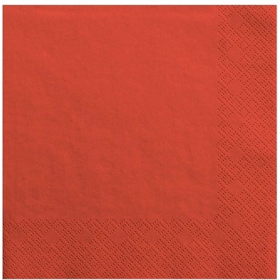 PartyDeco Парти Салфетки в Червено