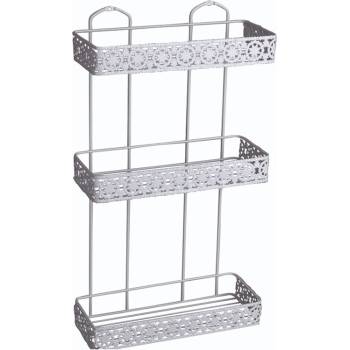 Tekno-Tel ПОСТАВКА ЗА БАНЯ tekno tel bk-079w 3 нива с декор. /бяло (7777150059)