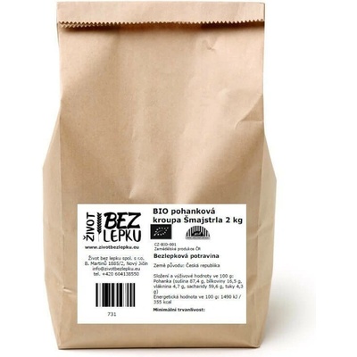 Život bez lepku BIO pohanka kroupa Šmajstrla 2 kg