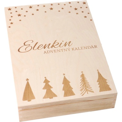 ČistéDrevo Adventný kalendár krabička