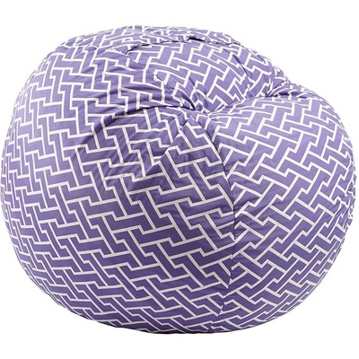 PUFRELAX Барбарон 600л. King Size, Zippity Purple, Перящ се калъф, Пълнеж с микс от мемори пяна и дунапрен, Гама Premium (PUF-M-K-PT-ZIP)