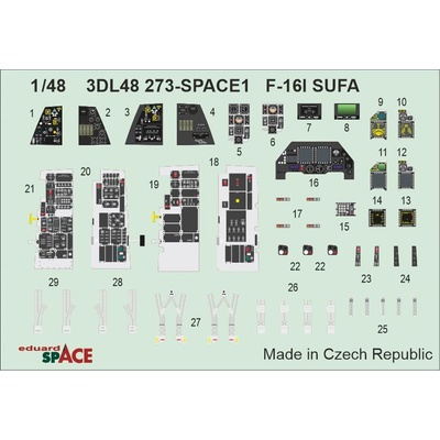 EDUARD F-16I SUFA SPACErecommended for GREAT WALL HOBBY 1:48