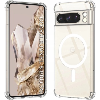 Techsuit Shockproof Clear Silicone MagSafe Google Pixel 8 Pro průhledné KF2344325