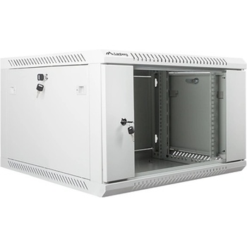 Lanberg Комуникационен шкаф Lanberg WF01-6606-10S, 19", 6U, 600 x 600 x 374, сив (WF01-6606-10S)