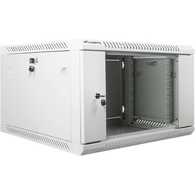 Lanberg Комуникационен шкаф Lanberg WF01-6606-10S, 19", 6U, 600 x 600 x 374, сив (WF01-6606-10S)