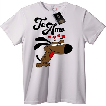 NOONEBRAND Тениска Te Amo с куче - 6XL, Black