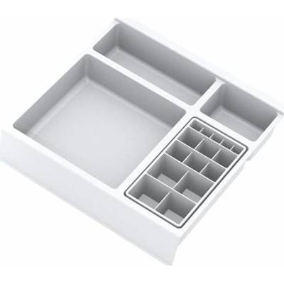 GOLLINUCCI Koupelnový organizér s příslušenstvím 270mm 241x242x53mm bílá (GOLLINUCCI Koupelnový organizér s příslušenstvím 270mm 241x242x53mm bílá)