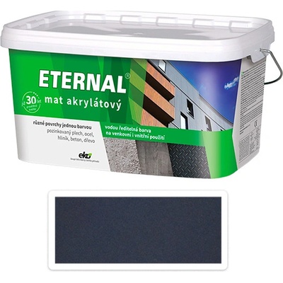 ETERNAL Mat akrylátový - vodouriediteľná farba 5L Čierna 013