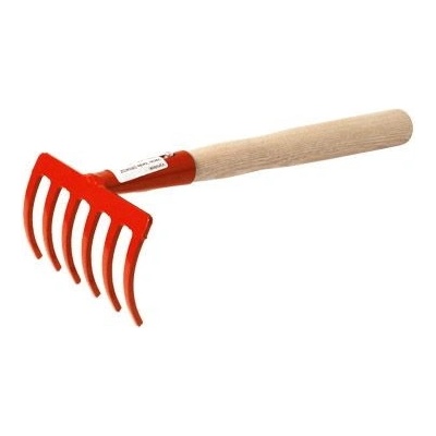 Hrabičky 6 Z s násadou 27 cm Rosteto - oranžová