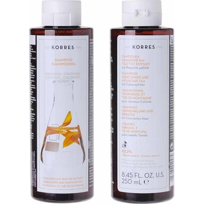 Korres šampón pre farbené vlasy so slnečnicou a Bio extrakty 250 ml