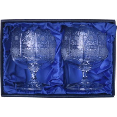 ONTE CRYSTAL Broušené skleničky na rum brandy koňak Klasika Počet sklenic 2 x 250 ml