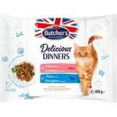 Butcher's Cat Delic.Dinners losos / pstruh 4 x 100 g