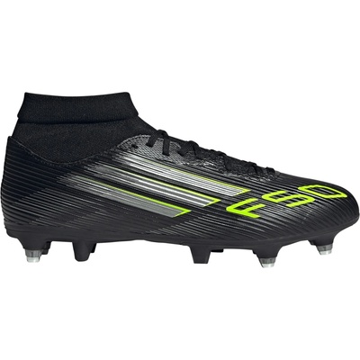 Adidas Футболни бутонки Adidas F50 League Adults Mid Soft Ground Football Boots - Black/Lemon