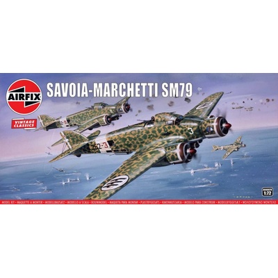 Airfix Classic Kit VINTAGE letadlo A04007V Savoia Marchetti SM79 1:72