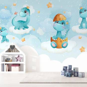 Image 1 of Art gift Фототапет - Доброто динозавърче