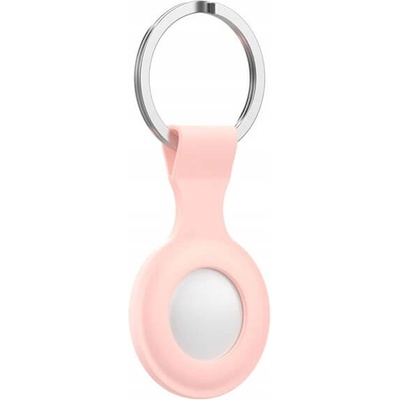 Силиконов ключодържател за Apple AirTag - ComT Icon Keyring (розов)