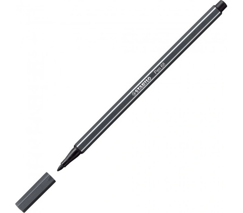 STABILO Pen 68 černošedá
