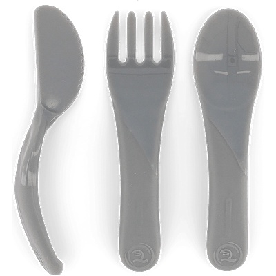 Детски прибори Twistshake 6+ м Pastel Grey (7350083122049)