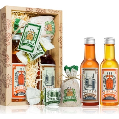 Bohemia Gifts Beer Spa šampón na vlasy 200 ml + sprchový gél 200 ml + soľ do kúpeľa 150 g + ručne vyrobené mydlo 30 g