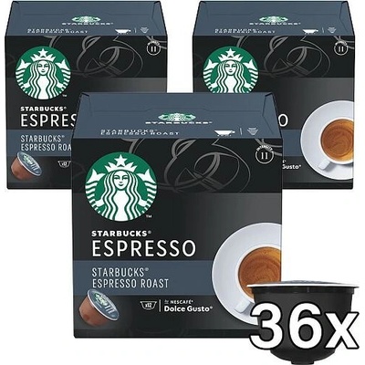 Starbucks SET 3 ks Kávové kapsle by Nescafé Dolce Gusto Dark Espresso Roast 12 ks