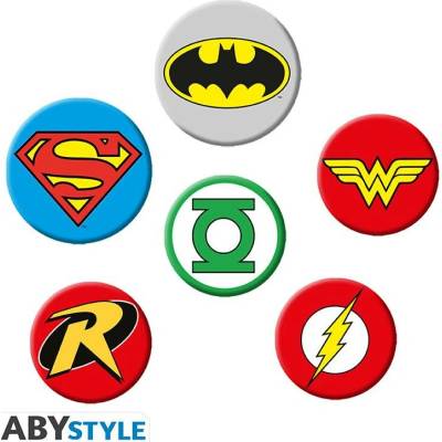 ABYstyle Sada odznaků loga DC Comics