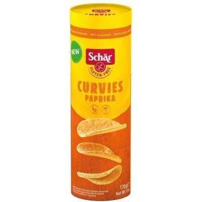 Schär Curvies Paprika řupavé chipsy bez lepku 170 g – Sleviste.cz