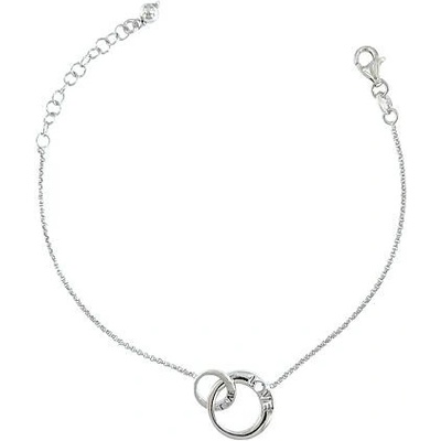 Infinitysilver stříbrný náramek propojené kroužky LOVE 2021026