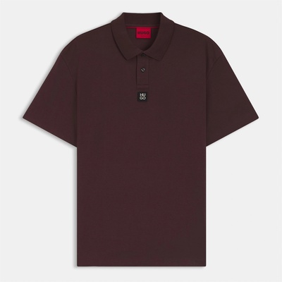 HUGO Блуза с яка HUGO Men's Deabono Short Sleeve Polo Shirt - Open Brown 249