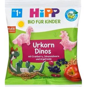 HiPP Био Зърнени динозаври с плодове - 30 гр