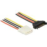Delock захранващ кабел sata 15 pin male 4 pin female 50 cm
