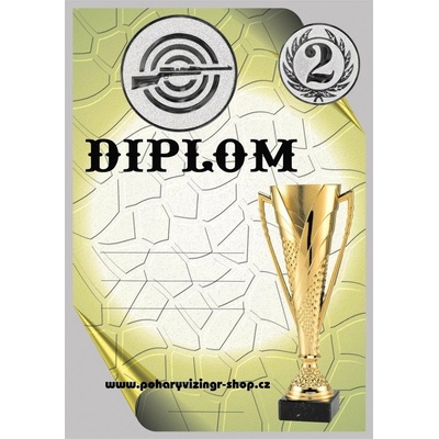 VIZINGR Puška diplom A4 č.47