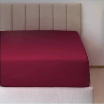 Polášek Jersey prostěradlo vínové lycra 90x200x15-18