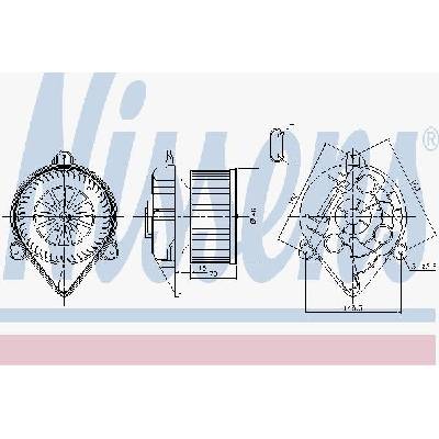 Vnitřní ventilátor NISSENS 87265